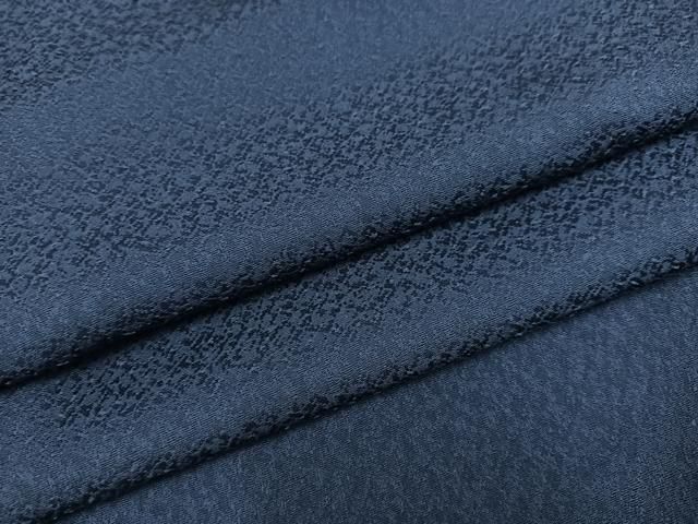 平和屋着物●上質な色無地 藍鉄色 正絹 AABC1758ph