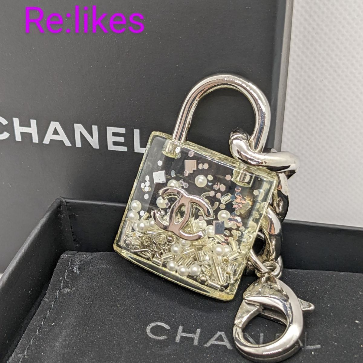 正規品★CHANEL シャネル　刻印あり　チェーンプレート　キーホルダー CHANEL シャネル 希少 カデナ チェーン チャーム 刻印有 - メルカリ