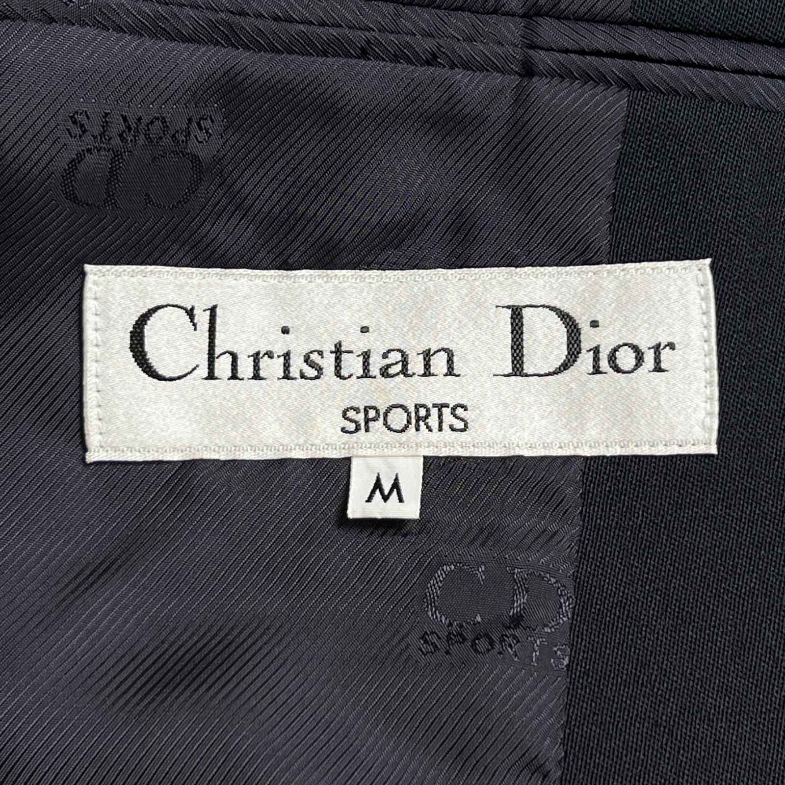 ディオール CDロゴ金ボタン テーラードジャケット ダブルブレスト ビンテージ ディオール CDロゴ金ボタン テーラードジャケット ダブル