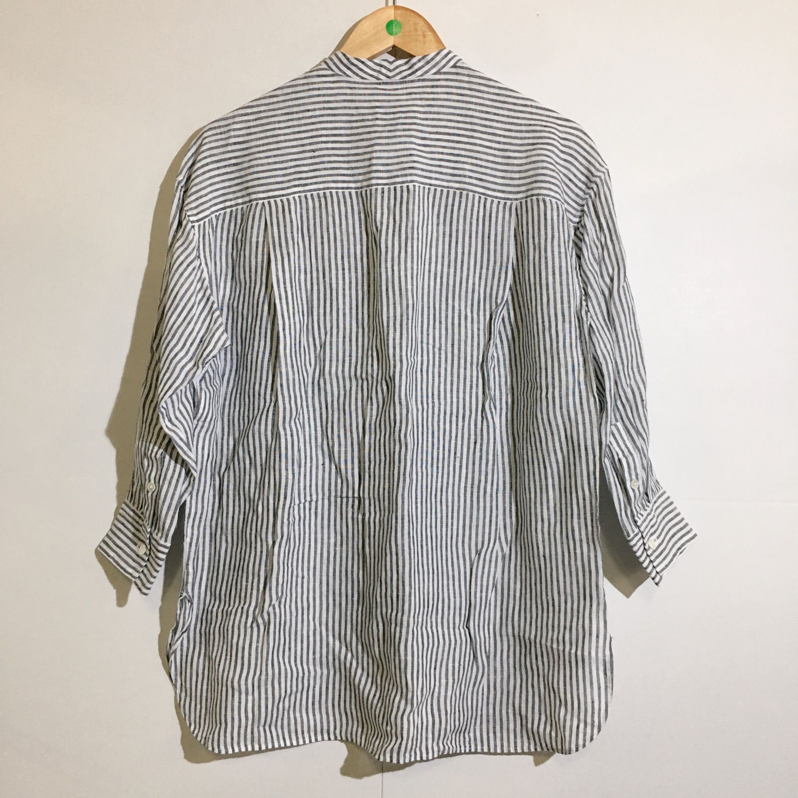 美品】タグ付き 23区 MY STANDARD シャツ ネイビー ストライプ 