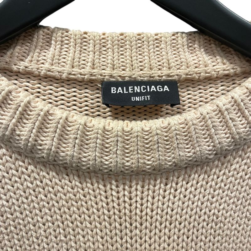 バレンシアガ BALENCIAGA ロゴ刺繍オーバーサイズニットセーター