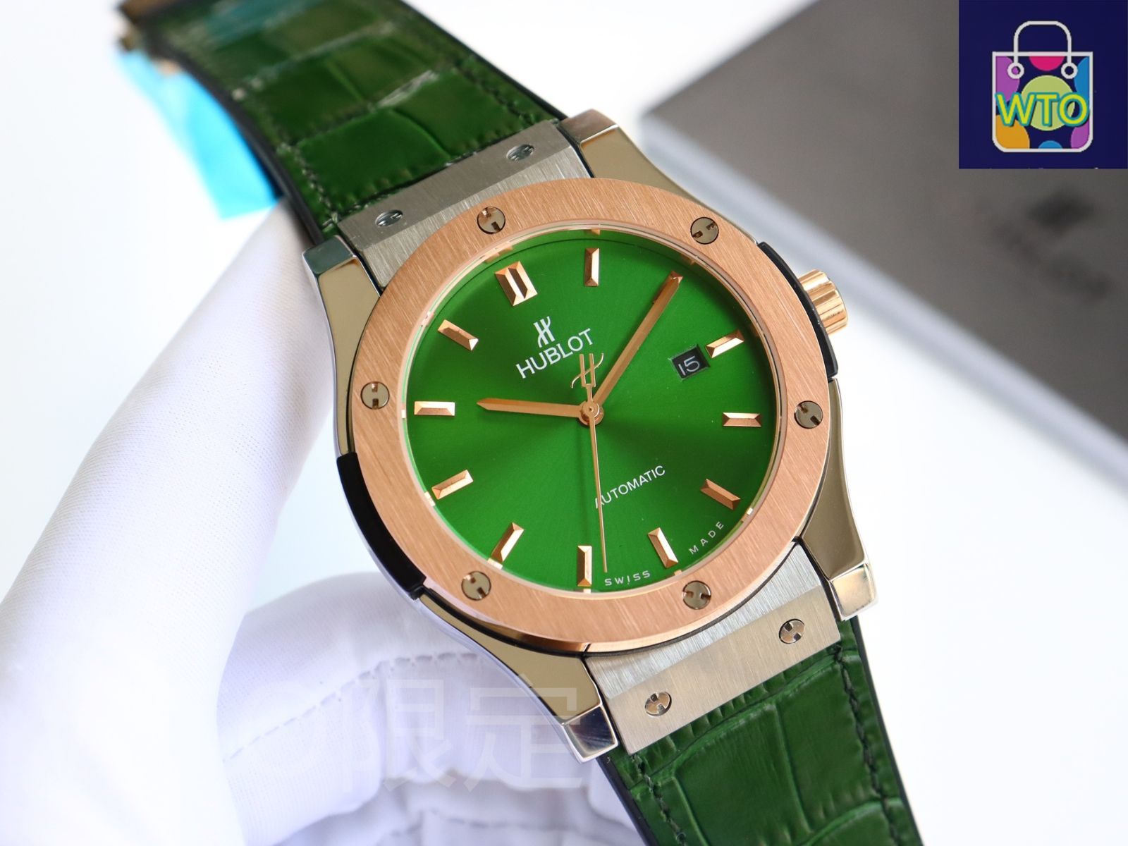 【新品未使用】ＨＵＢＬＯＴ　クラシックフュージョン　アリゲーターストラップ HUBLOT ウブロ クラシックフュージョン用 純正 替えベルト