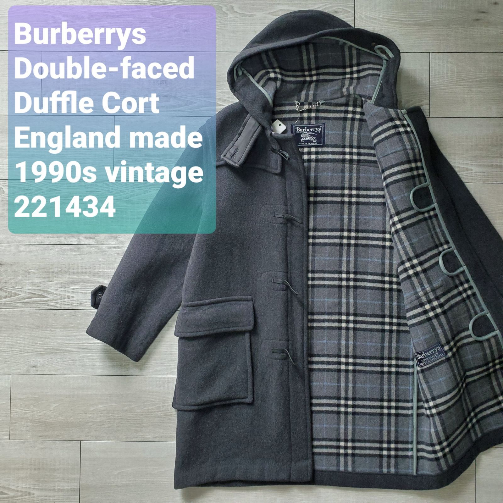 BURBERRYSバーバリー□美品 90s vintage イングランド製 最高級ライン