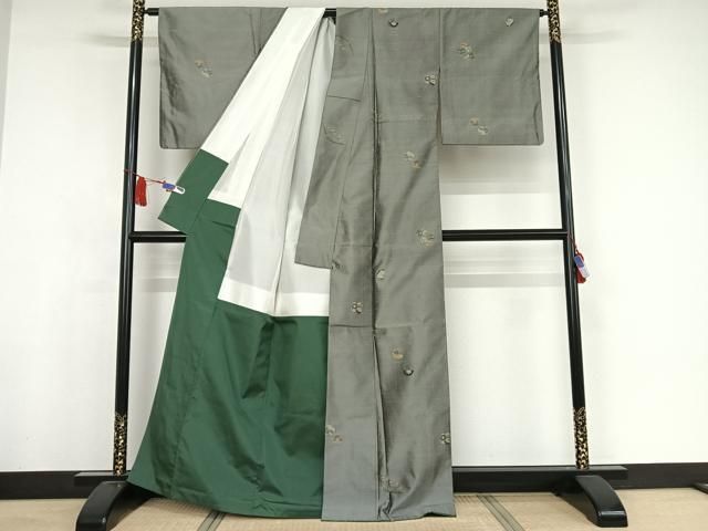 平和屋着物○本場大島紬 9マルキ 舞花間道 正絹 逸品 AAAU4315np 平和