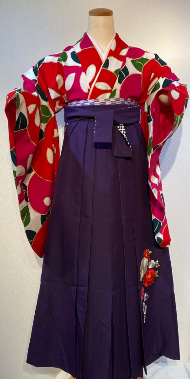 浴衣 身丈164cm 裄丈66.5cm 絞り浴衣 草花 むくん 絞り 紺色 綿 美品 