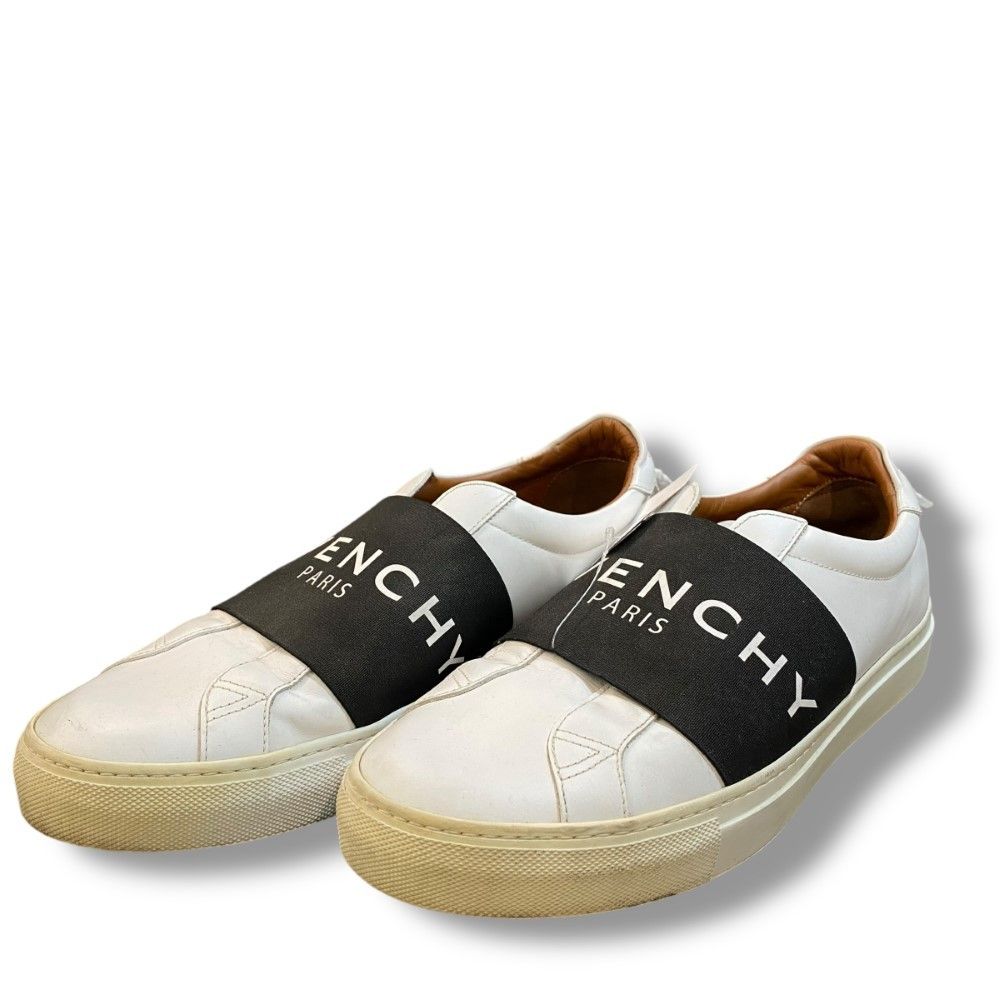 GIVENCHY ロゴバンド スリッポン スニーカー サイズ42 ホワイト DN 