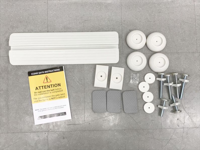 D8653◆ペットゲート ベビーゲート クリアゲート ガード フェンス 安全柵 突っ張り 高さ78cm セーフティ Seogva 75-96cm