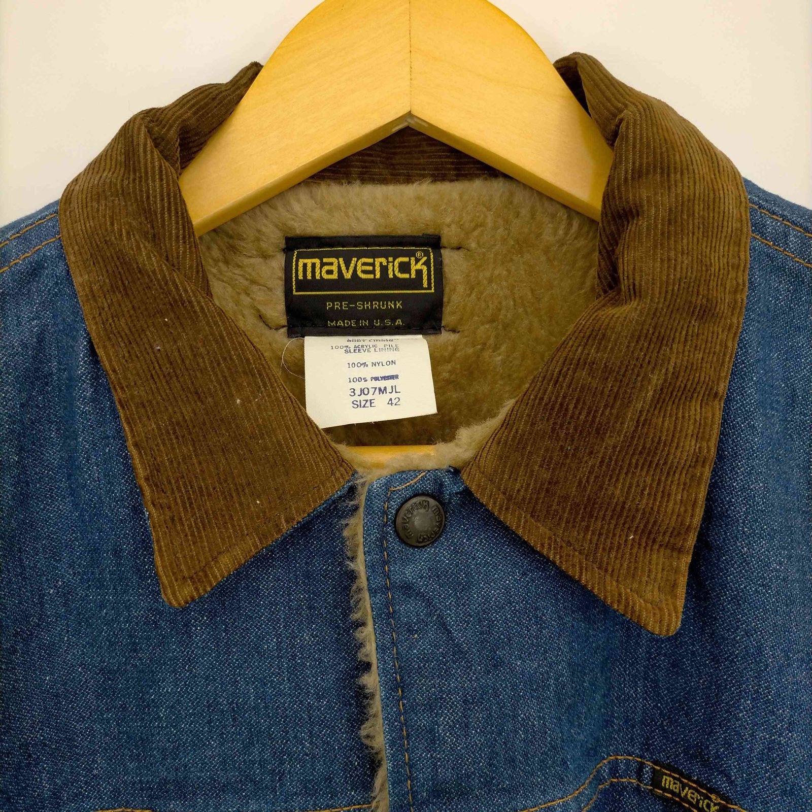 70s USA製 MAVERICK デニム ボアジャケット 18サイズ 70s USA製 MAVERICK デニム ボアジャケット 18サイズ - メルカリ
