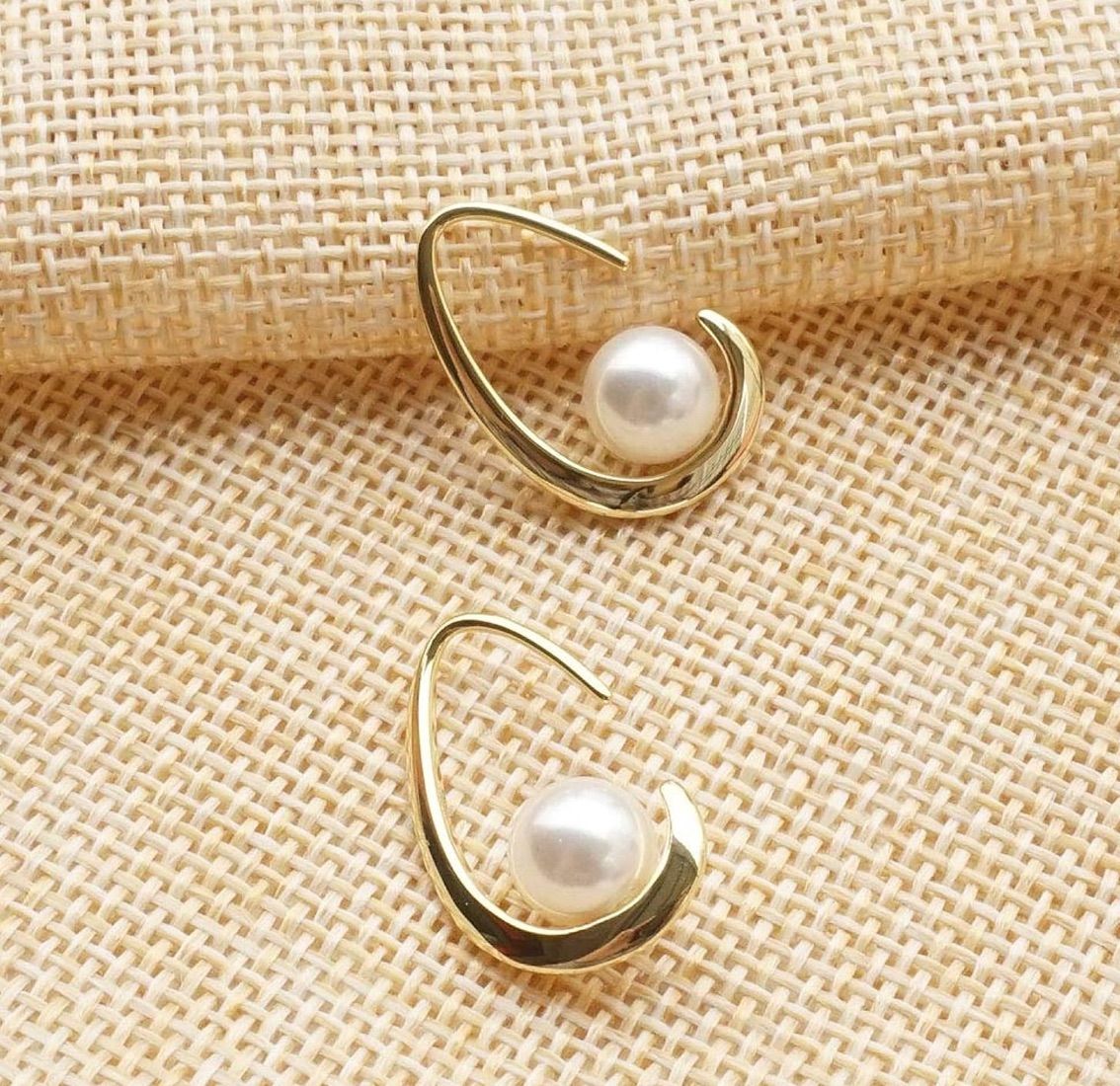 A50 ギフト箱無料 Silver925 スワロパール イエローゴールド ピアス