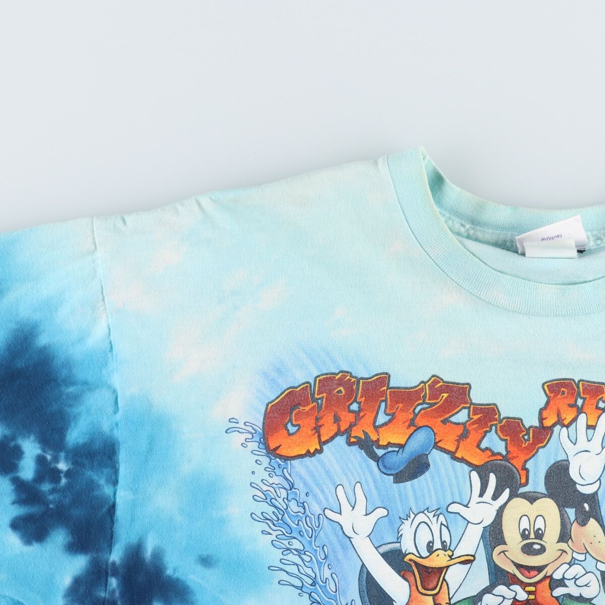 古着 90年代 ディズニーリゾート Disneyland RESORT GRIZZLY RIVER RUN グリズリーリバーラン  キャラクタープリントTシャツ/evb001905