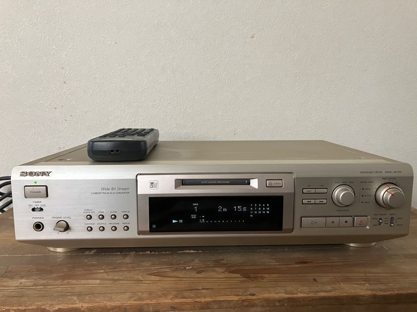 SONY MDプレーヤー MDS-JE700