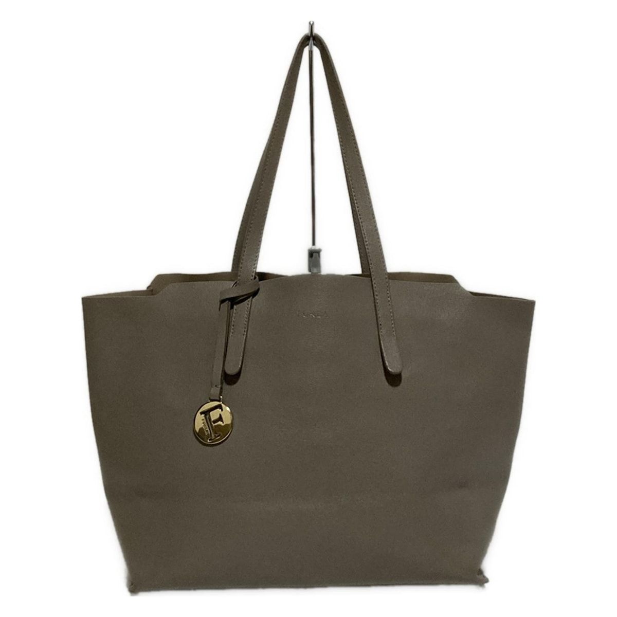 FURLA フルラ トートバッグ - グレー レザー