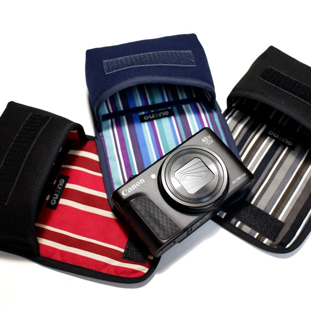 Canon PowerShot SX740 HS 本体とケース備品等 Suono キヤノン PowerShot SX740 HS ケース (ブラック・アルバ