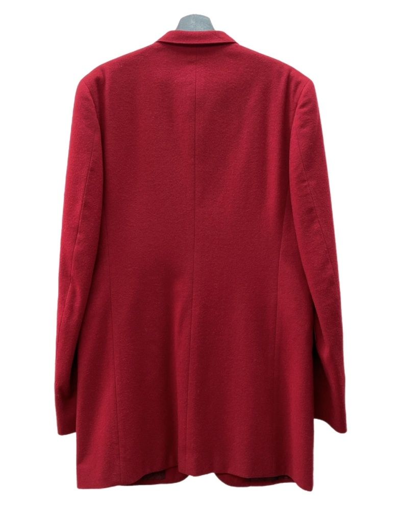 コムデギャルソン COMME des GARCONS HOMME 90s LONG JACKET ロング ジャケット 田中オム テーラード アーカイブ アウター 赤 IJ-04012M ジャケット 無地 レッド Mサイズ 104MT-2093