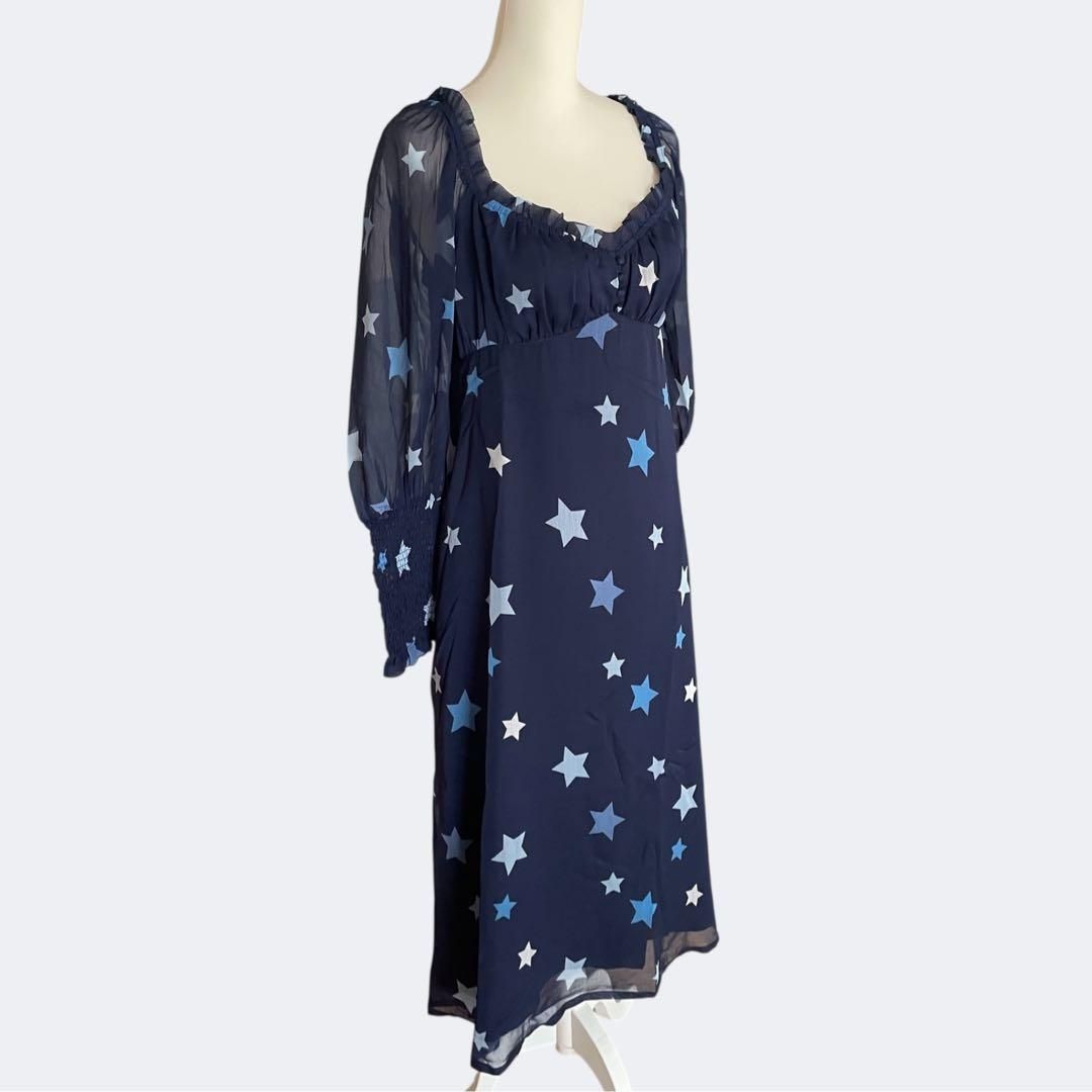 ASOSセレクトNEONROSE ネイビーシフォンのフ