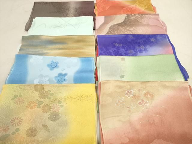 平和屋着物 和装小物 帯揚げ10枚セット 正絹 DAAV2461xg