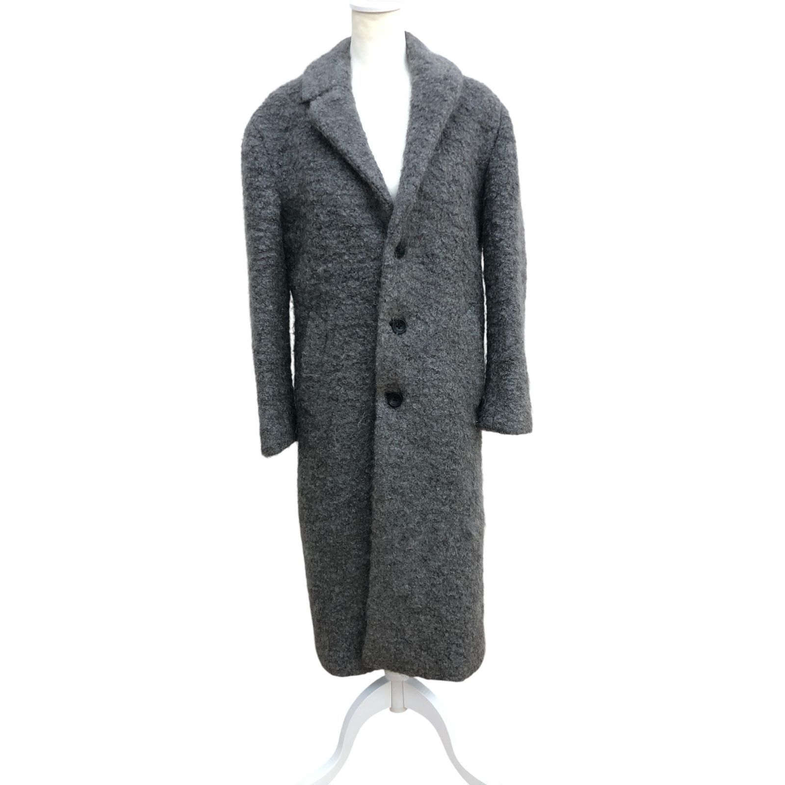 LANVIN en Bleu ライトグレー チェスターコート LANVIN en Bleu