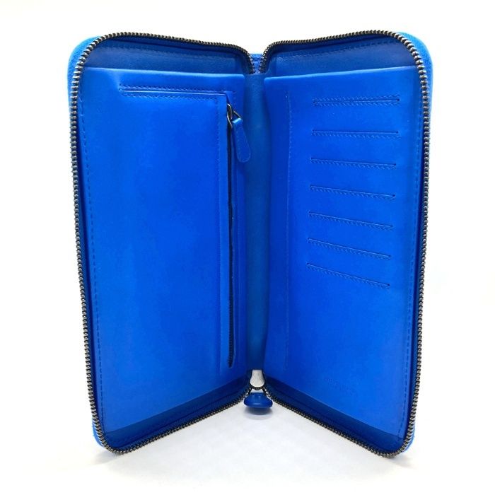 ボッテガヴェネタ イントレチャート 長財布 ネイビー RFID搭載 美品