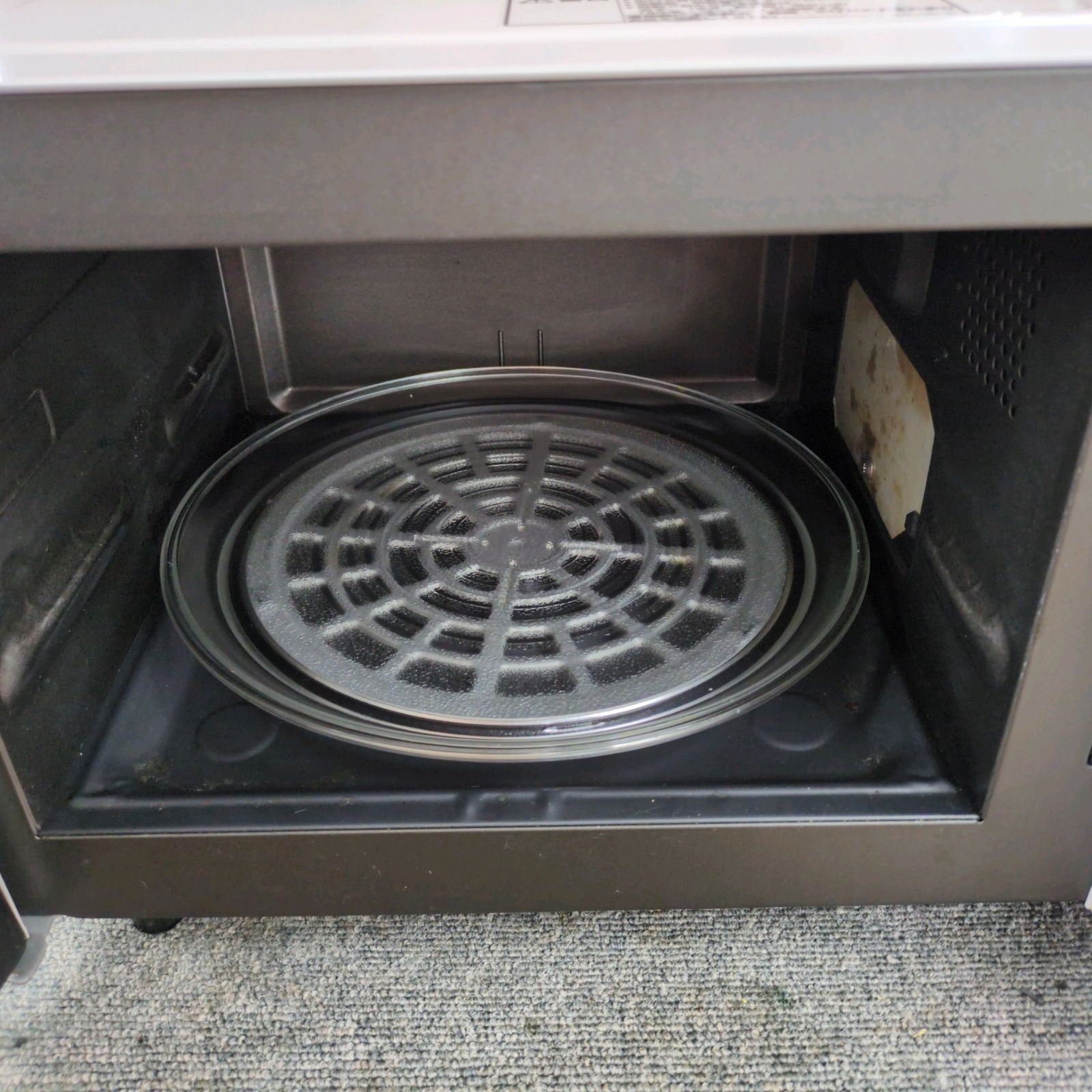 J553 黄ばみヤケ 庫内使用感 2018年製 Ｐanasonic オーブンレンジ NE-T15A1-W WWW_KANDAIZUMI_COM