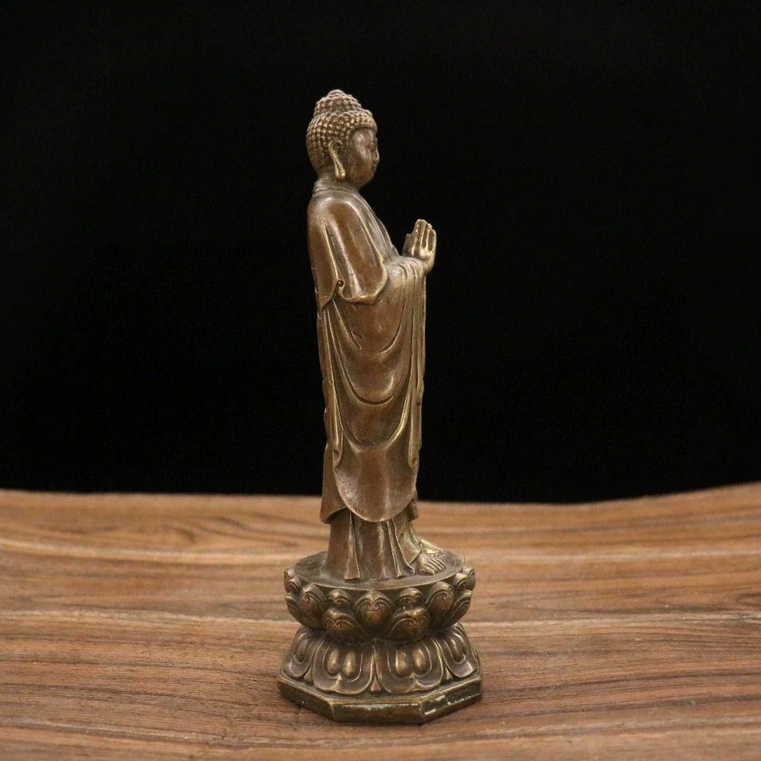 銅器 仏像 普賢菩薩像乗白象 銅製品 工芸品 置物 仏像】普賢菩薩
