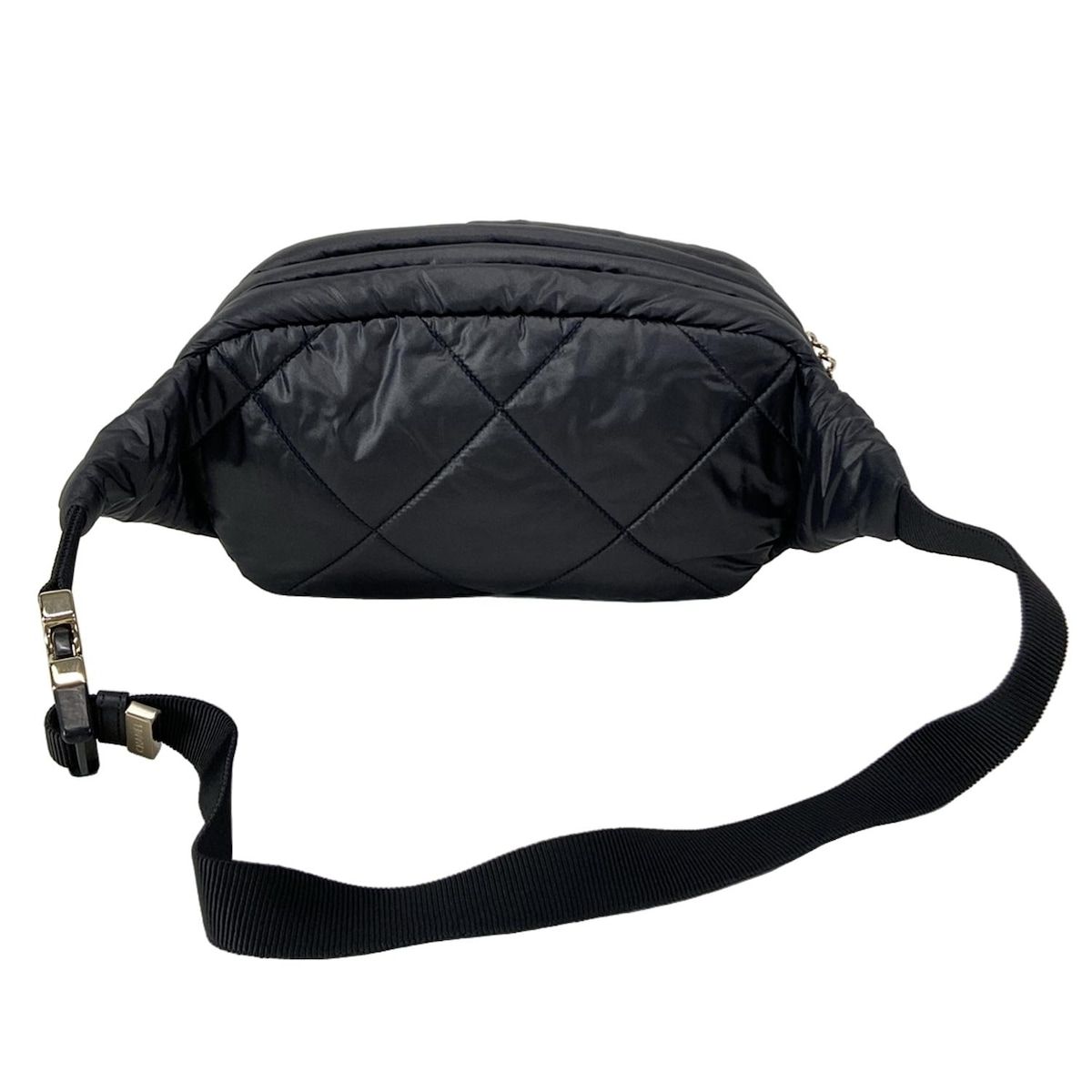 CHANEL シャネル ウエストポーチ ココネージュ AS0425 黒×白 スノークリスタル DECORATOM_COM_BR