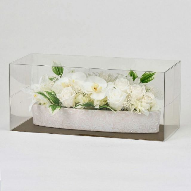 人工観葉植物 花純 かすみ ブリザーブドフラワー 高さ13cm P258 zy4904 代引き不可 インテリアグリーン フェイクグリーン