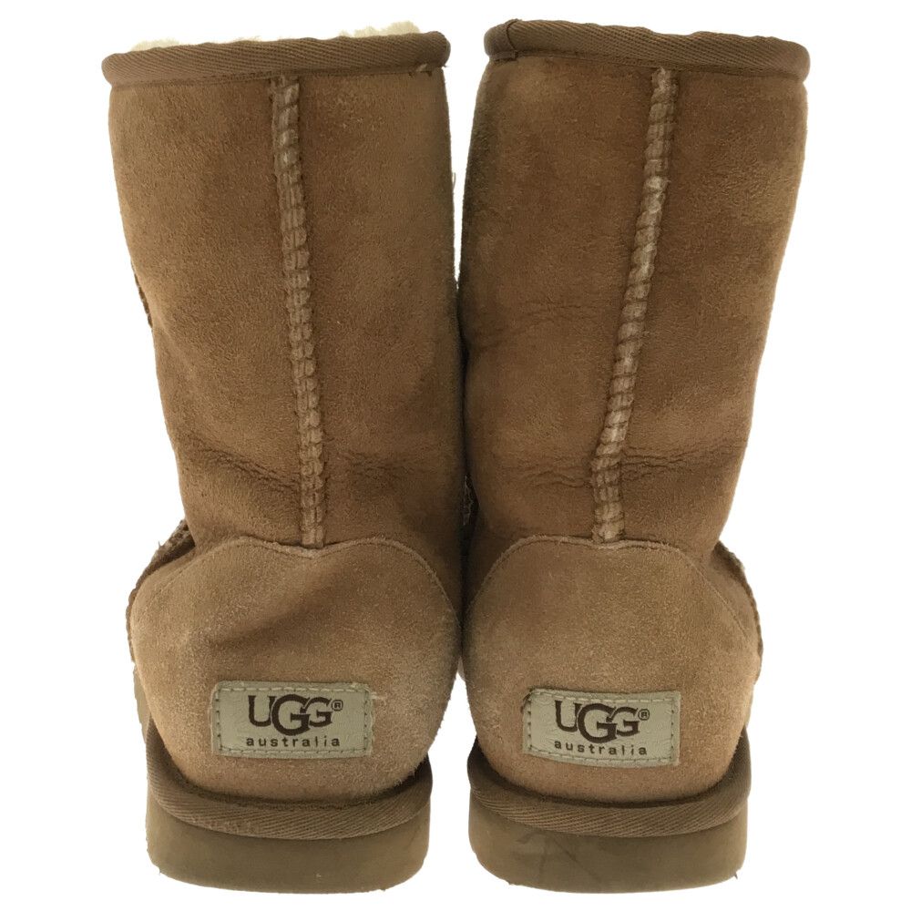 UGG ムートンブーツ　リボン　キャメル アグ ダブルリボン ムートンブーツ ミドル キャメル 24cm - メルカリ