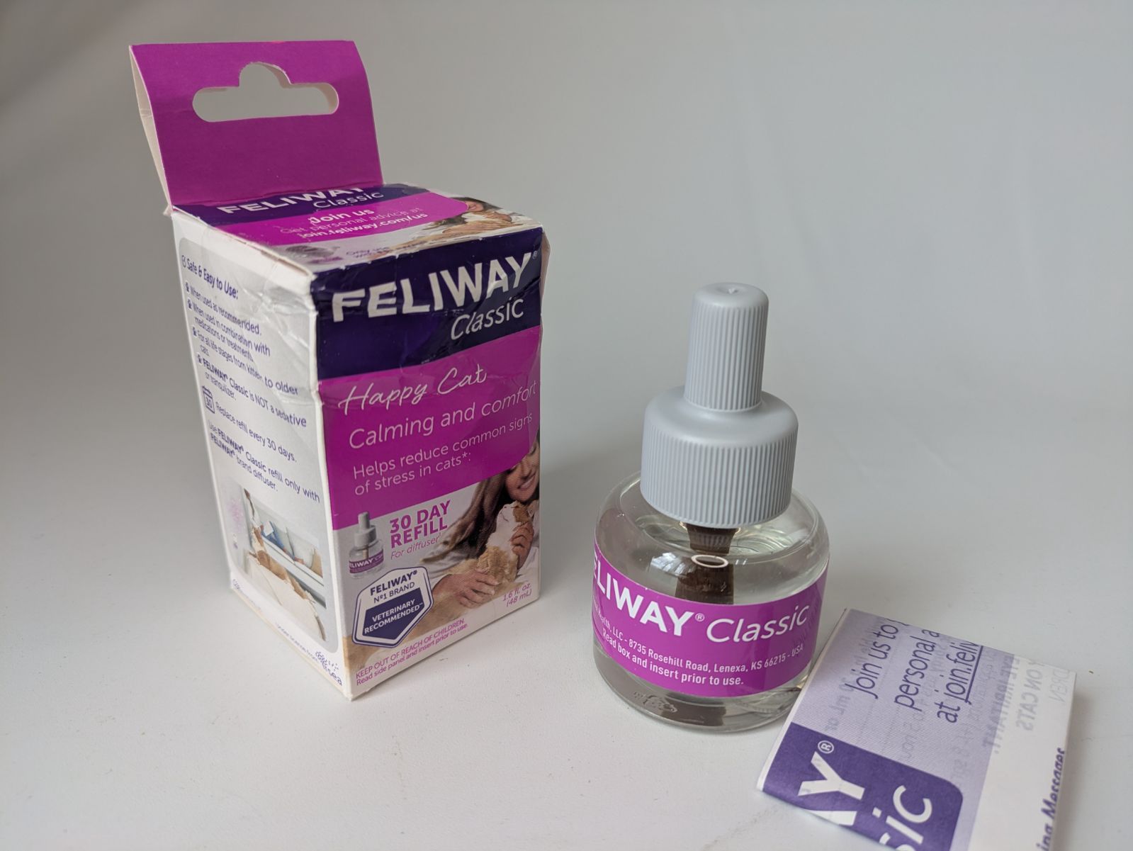 FELIWAY® クラシック 30日間 フェロモンディフューザー用詰め替え用 48ml 中古　４個