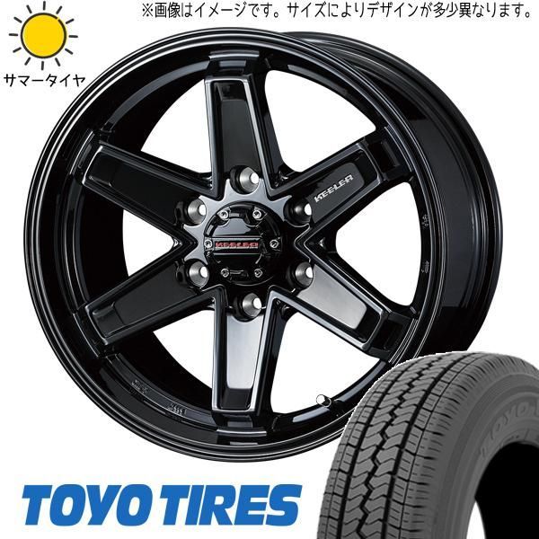 215/70Ｒ/15 ＫＥＥＬＥＲ アルミホイール バリ溝タイヤ付き 100系 ハイエースなどへ WEDS 15インチホイール キーラータクティクス グランビア KCH16W