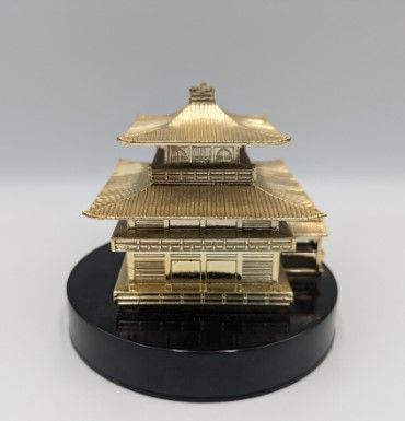 ⭐️お値下げ　【昭和レトロ】　金閣寺　置物　美品　アンティーク　骨董品 お値下げ 金閣寺 送料込み 置物 ガラスケース付 レア 海外 お