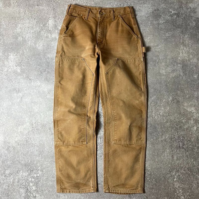 90s USA製 Carhartt ダブルニー ダック ペインター パンツ 29 30