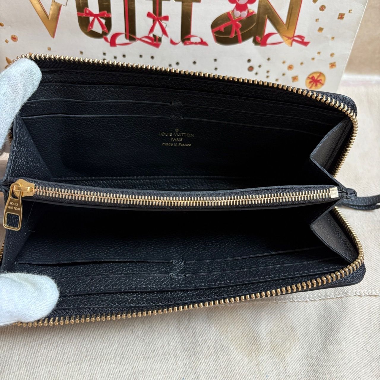 美品　ルイヴィトン　クレマンス　アンプラント　長財布　ブラック　モノグラム vuitton-1283.jpg