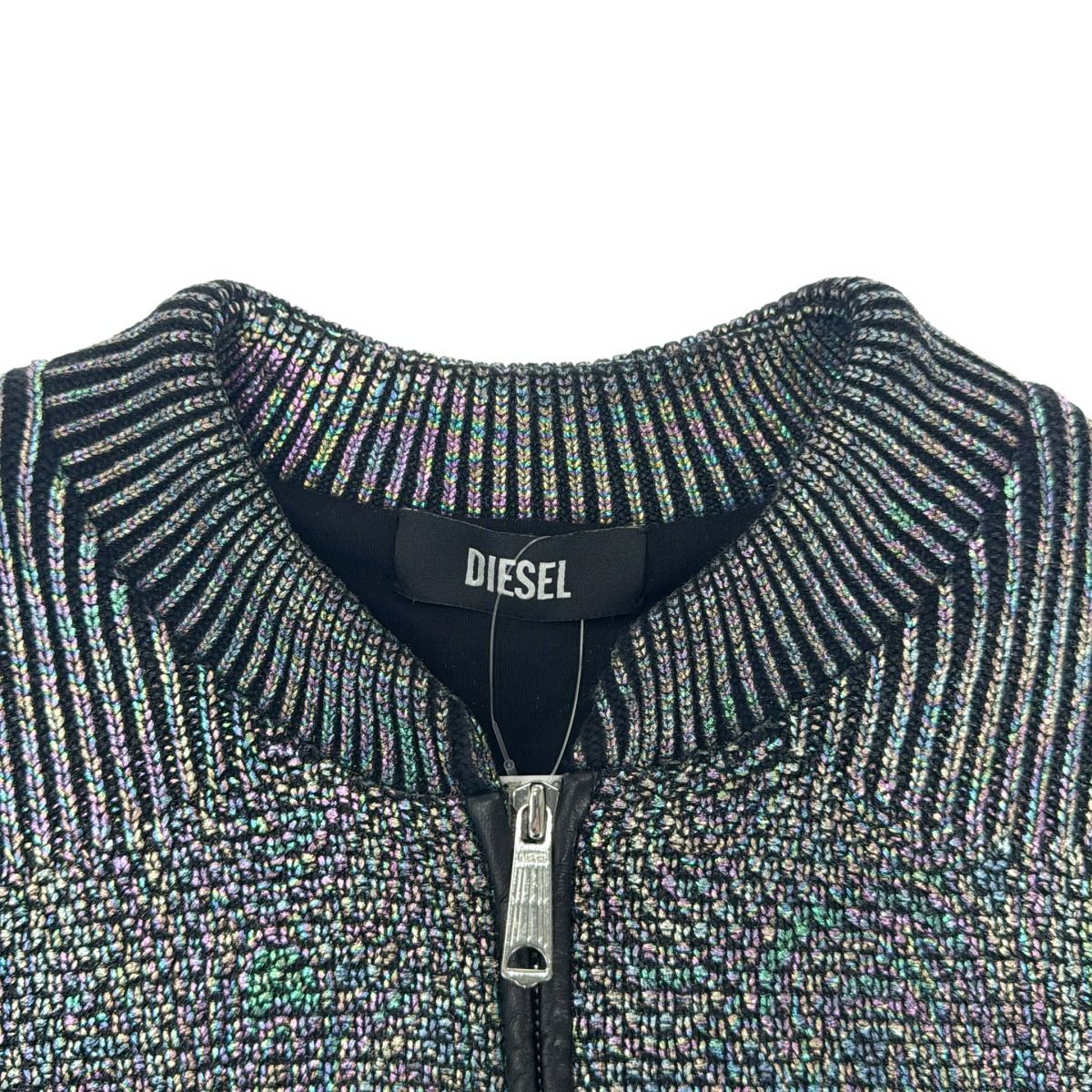 DIESEL ディーゼル レインボーニットジャケット ミックスカラー