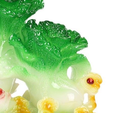 白菜 はくさい 置物 伝統 工芸品 富飾り 樹脂製 幸運 長寿 縁起物 魔