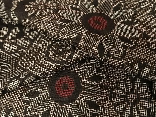 平和屋着物○本場大島紬 龍郷絣 草花文 正絹 逸品 AAAU8393zg - メルカリ 