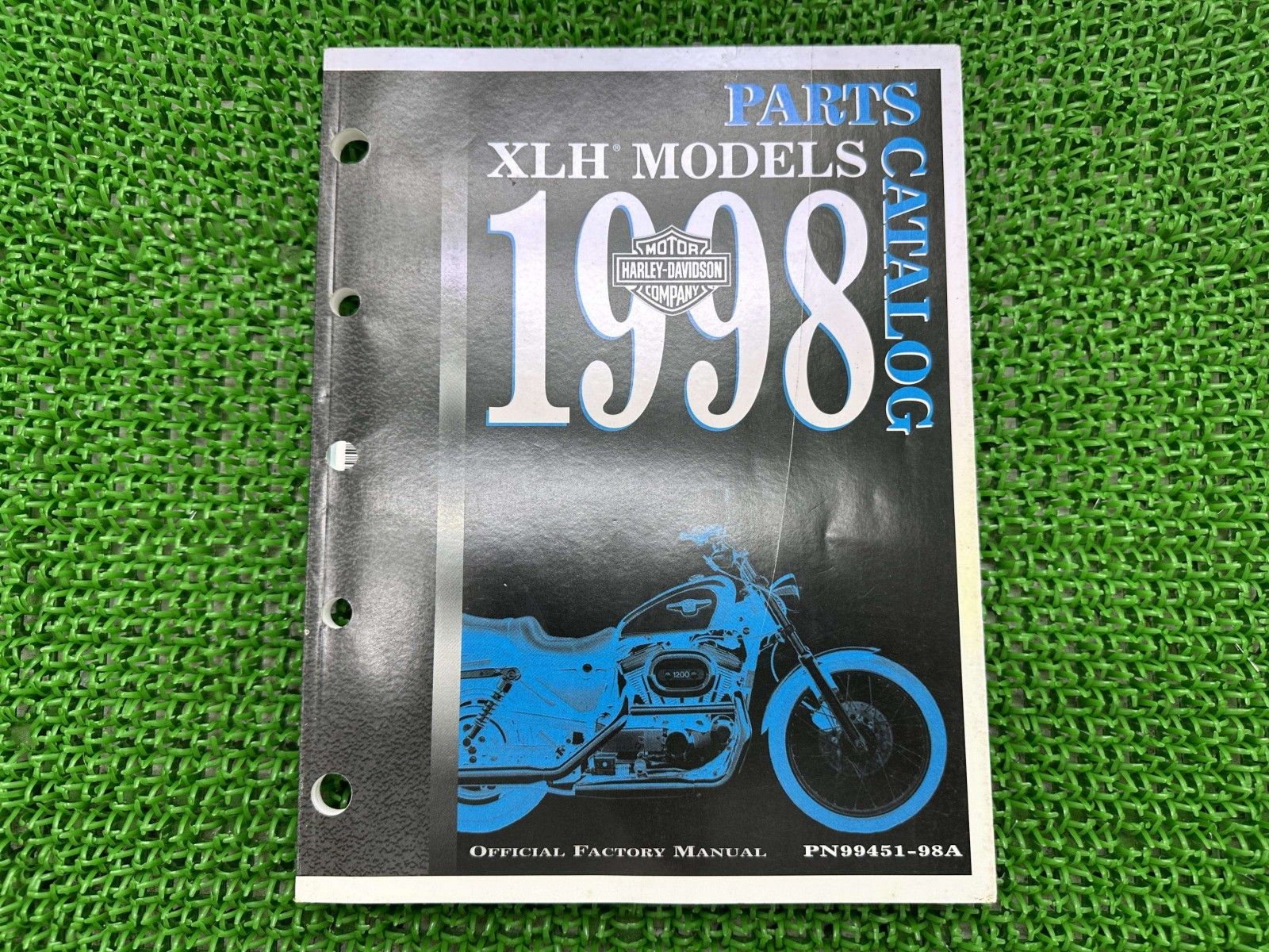 XLH パーツリスト 英語版 ハーレー 正規 バイク 整備書 スポーツスター 1998年XLHモデル パーツカタログ 車検 パーツカタログ Wc