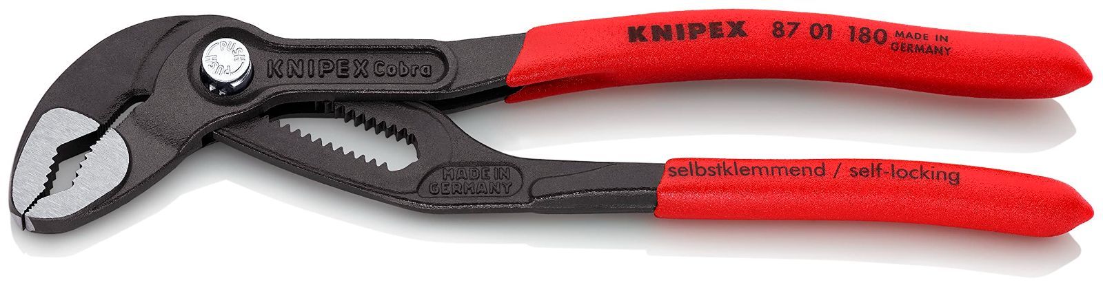 ウォーターポンププライヤー KNIPEX(クニペックス) コブラ KNIPEX 180mm クニペックス 8701180