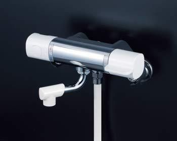 [FTB200DP8R2T]　KVK デッキ形サーモスタット式シャワー FTB200シリーズ 240mmパイプ付 85ピッチ KVK FTB200DP8R2T デッキ形サーモスタット式シャワー 取付ピッチ85mm