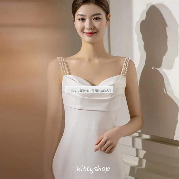 【激安通販オンラインショップ】 ウェディングドレス 結婚式ドレス マーメイドドレス サテン 白 スーツ・フォーマル・ドレス