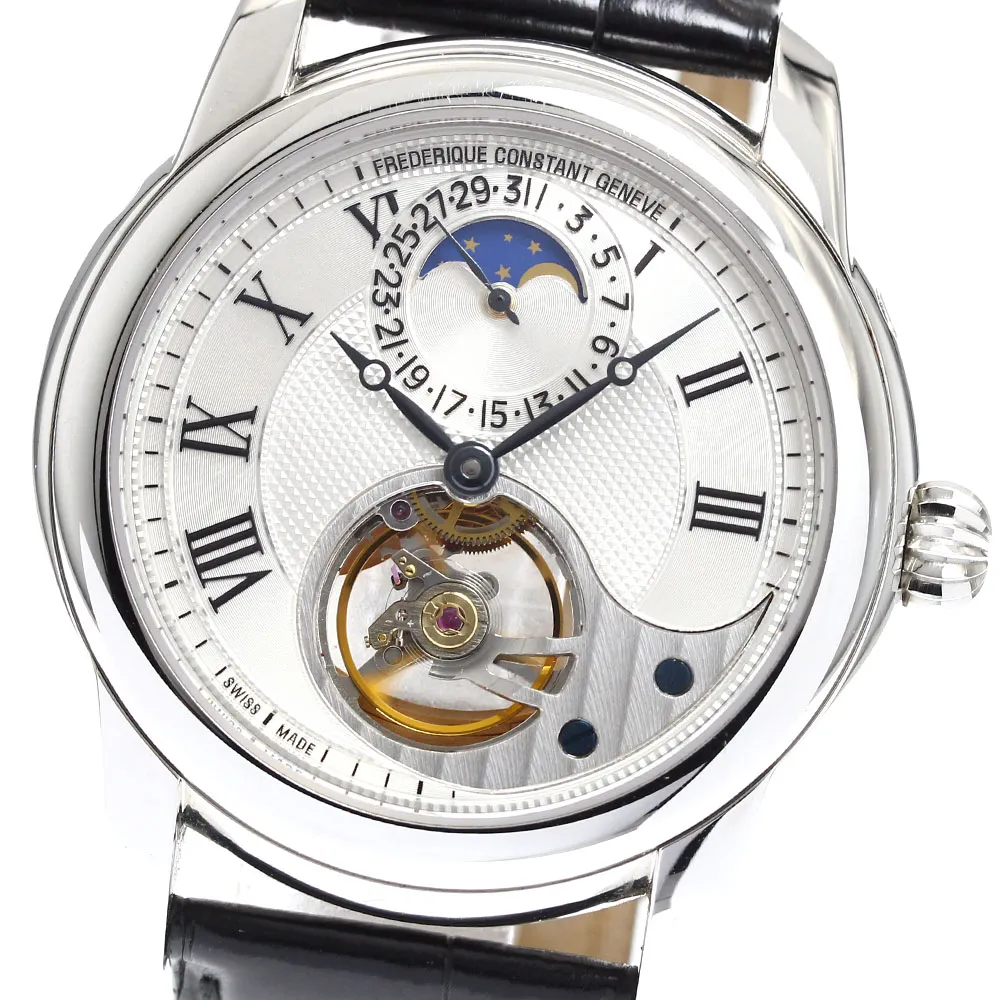 フレデリックコンスタント ムーンフェイズ 新品未使用 フレデリック・コンスタントの美形ムーンフェイズはモダンな艶気で