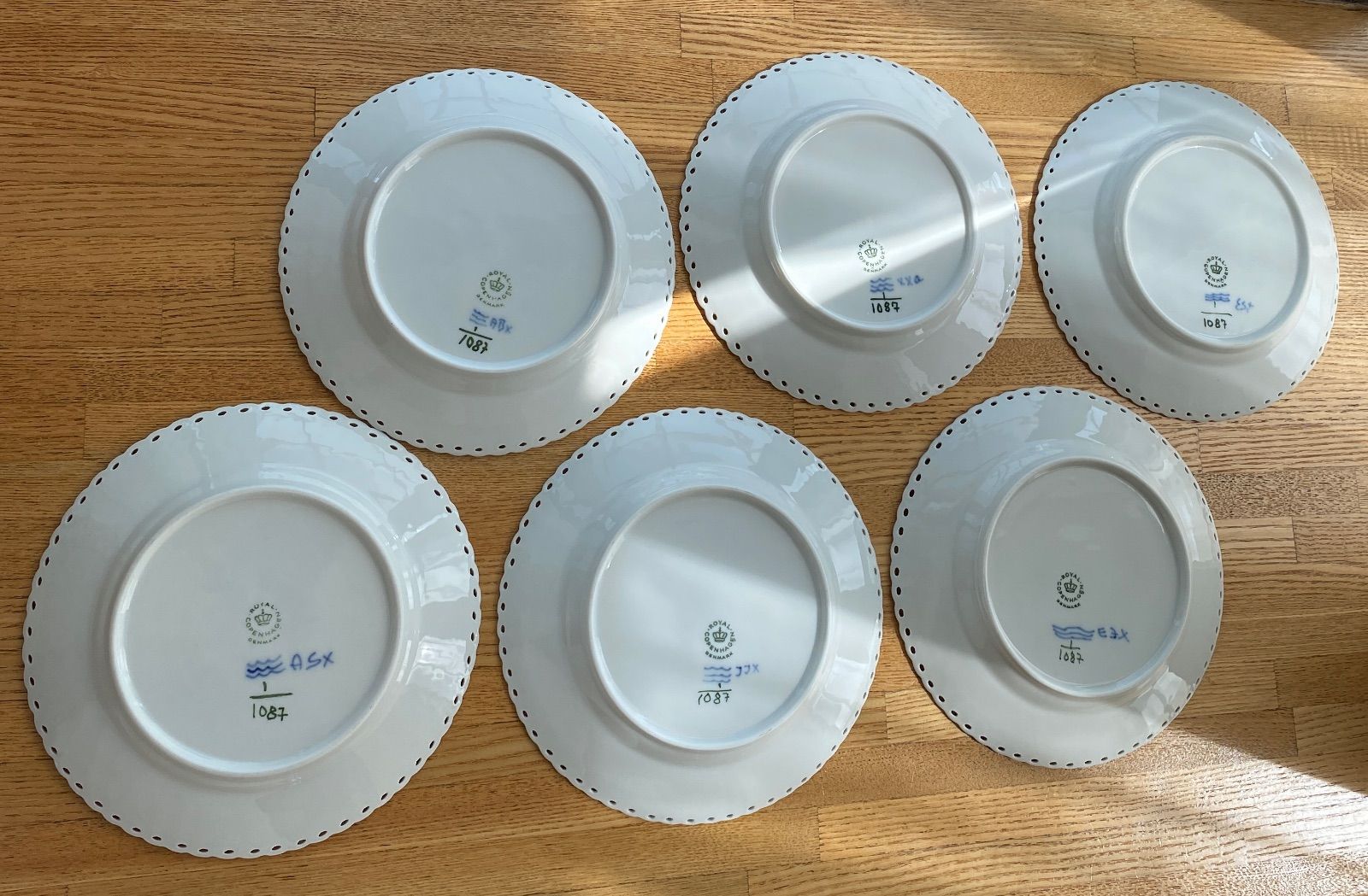 Saleロイヤルコペンハーゲンブルーフルーテッド17cm6枚