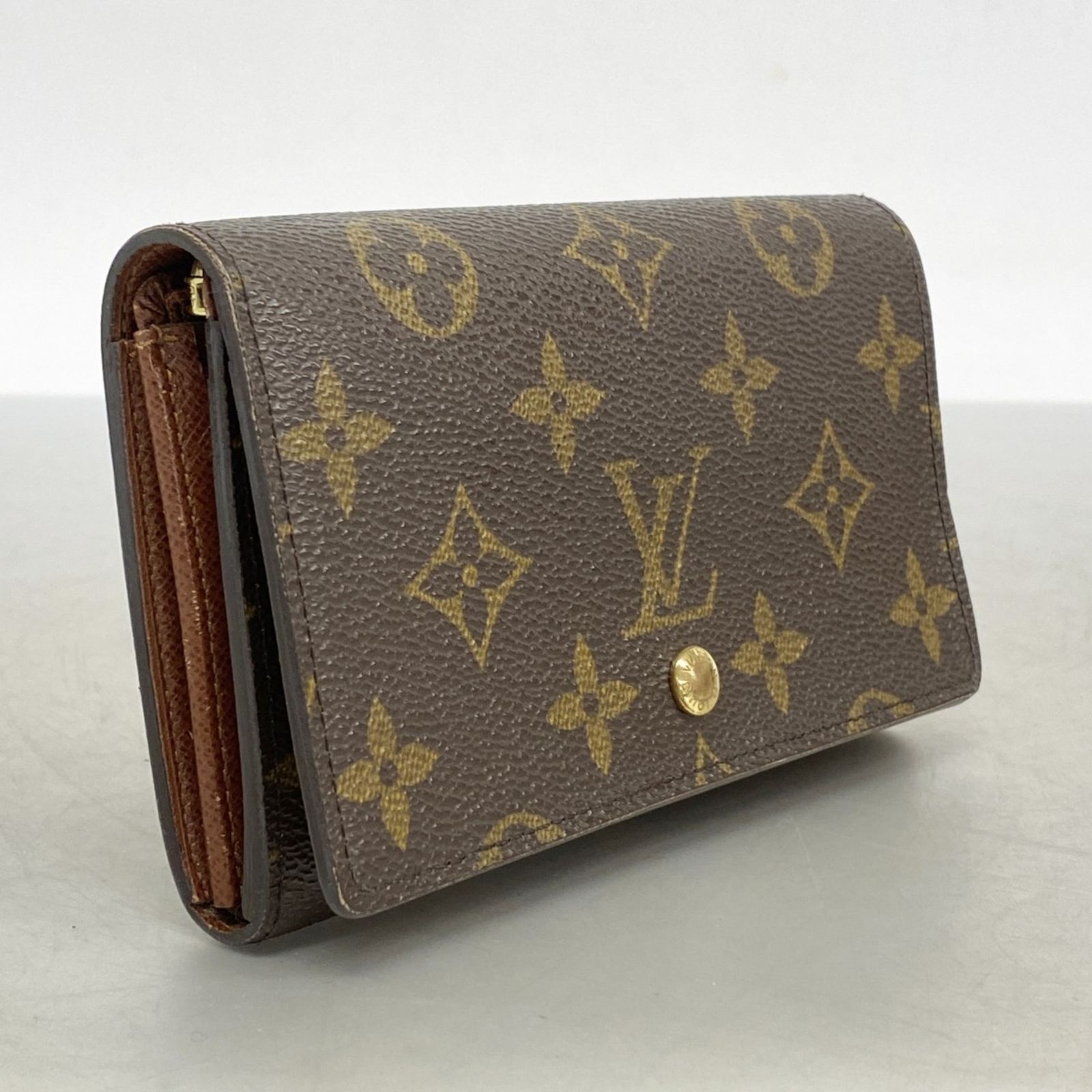 ルイ ヴィトン Louis Vuitton ルイ ヴィトン 財布 モノグラム ポルトモネビエトレゾール M61730 ブラウンメンズ レディース