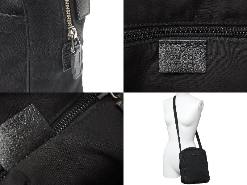 【瀬戸大橋店】 中古 GUCCI | グッチ ショルダーバッグ GGキャンバス 122759・3444 ブラック 【122】 GUCCI - 【瀬戸大橋店】 中古 GUCCI | グッチ ショルダーバッグ GG
