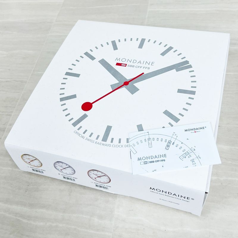モンディーン ウォールクロック25cm RED MONDAINE（モンディーン