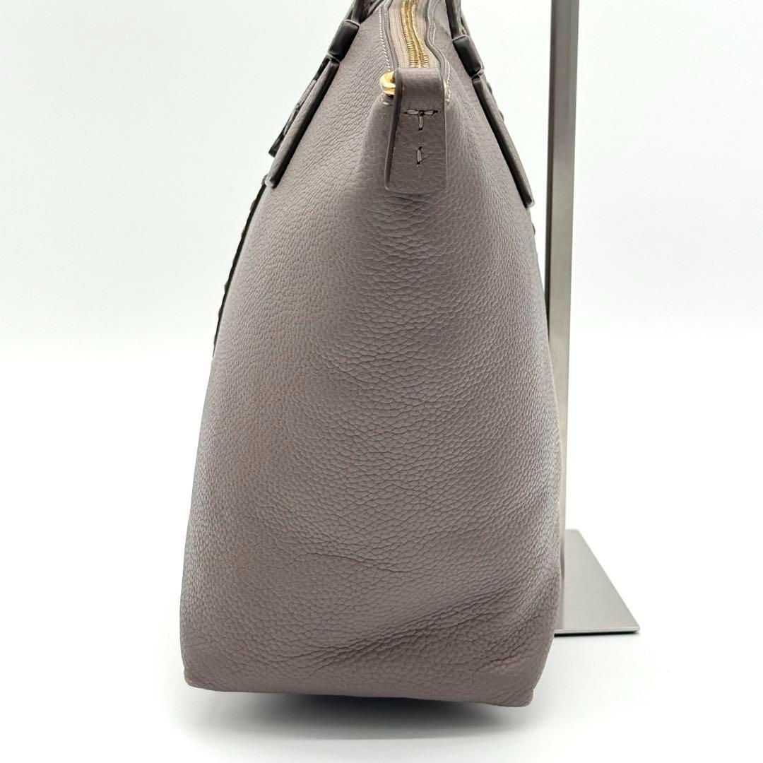 【良品】Tory Burch マックグロー ハンドバッグ 2way グレージュ 良品】Tory Burch マックグロー ハンドバッグ 2way グレージュ