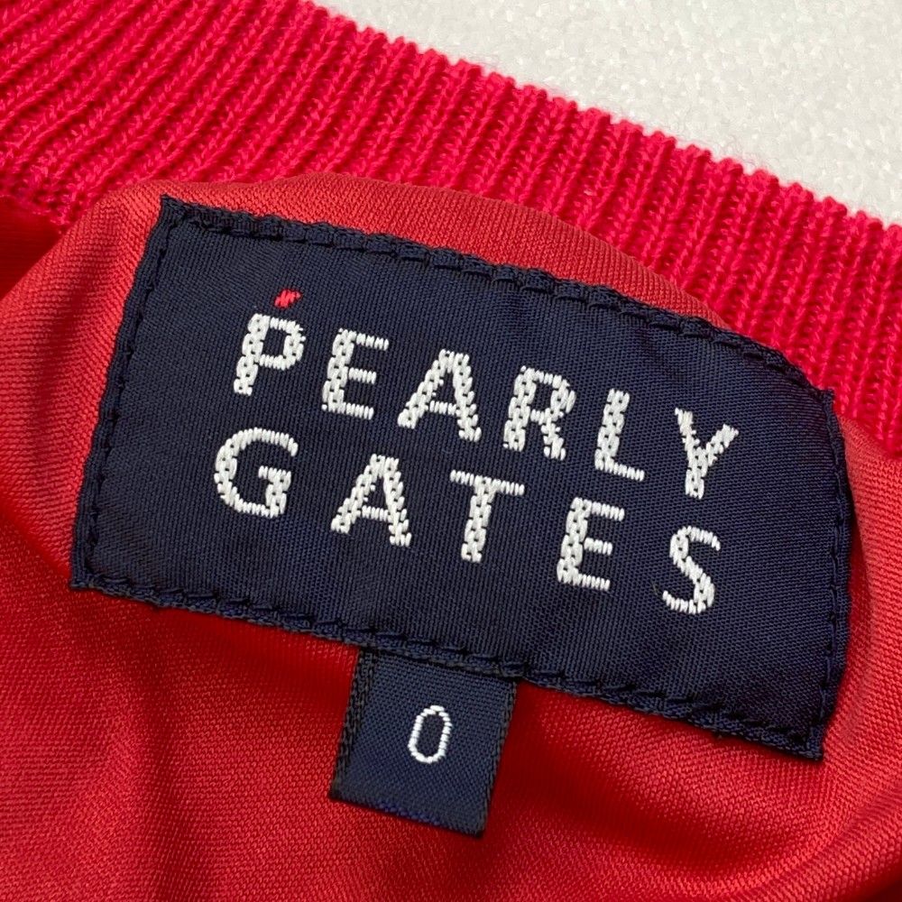 PEARLY GATES 薄手ピンク セーター サイズ0 サイズ：0 PEARLY GATES パーリーゲイツ 裏地付 ニットセーター