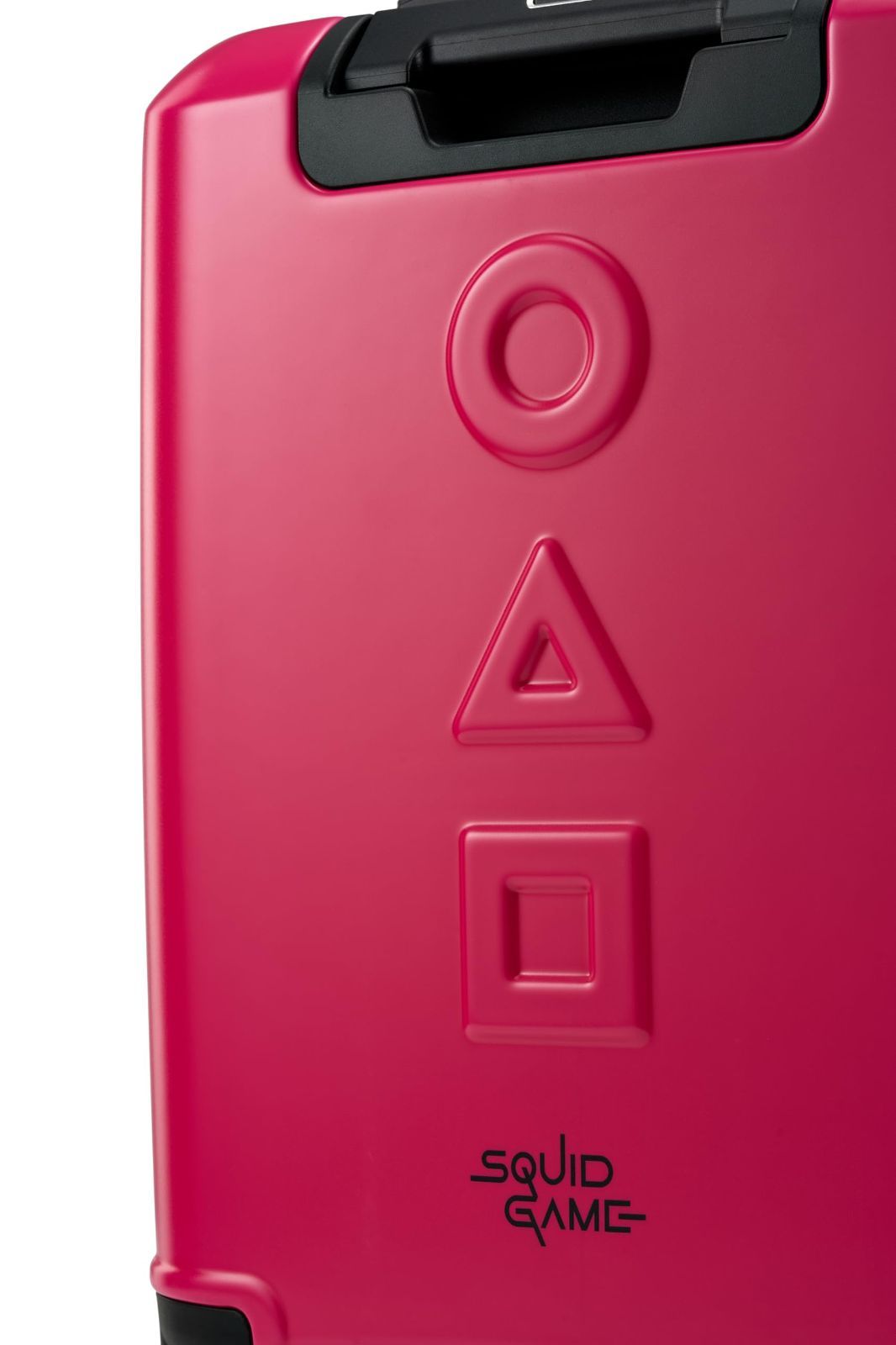  キャリーケース イカゲーム スクイッドゲーム SQUID GAME スピナー スーツケース 67 Mサイズ 中型 4 6泊 拡張機能付き エキスパンダブル ピンクガードのラゲッジ アメリカンツーリスター 〇 柄 TSAロック 68 75 トラベルマスク トラベルタオル その他 旅行かばん 小分けバッグ