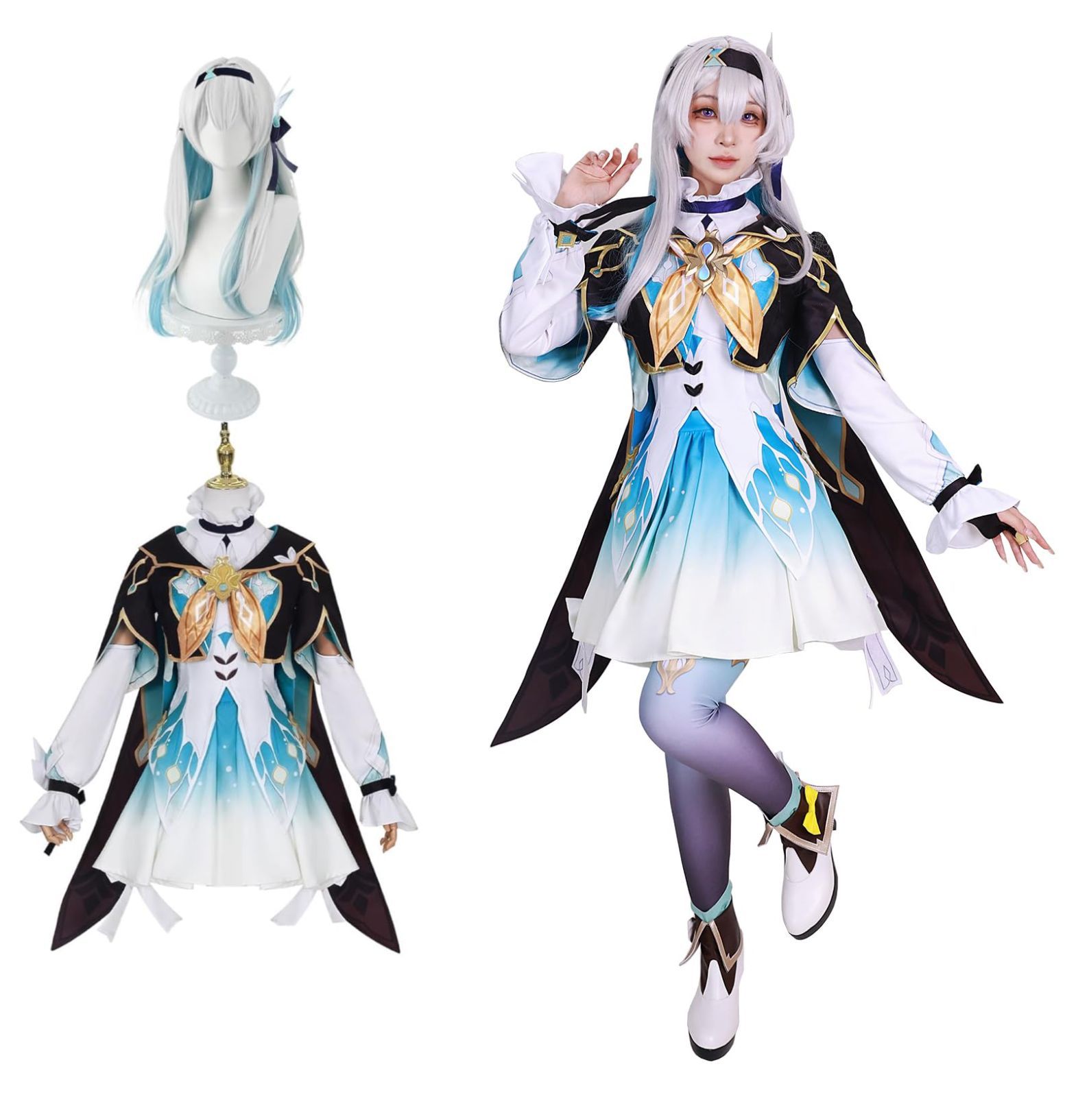 崩壊スターレイル コスプレ ウィッグ付き ホタル 開拓者 ロビン
