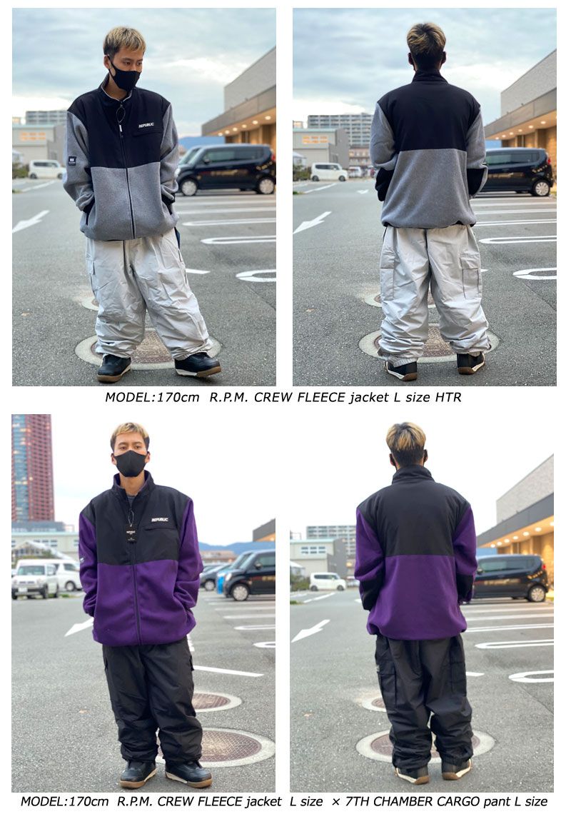REPUBLIC &CO ジャケット 23-24 REPUBLIC &CO/リパブリック R.P.M. CREW FLEECE jacket