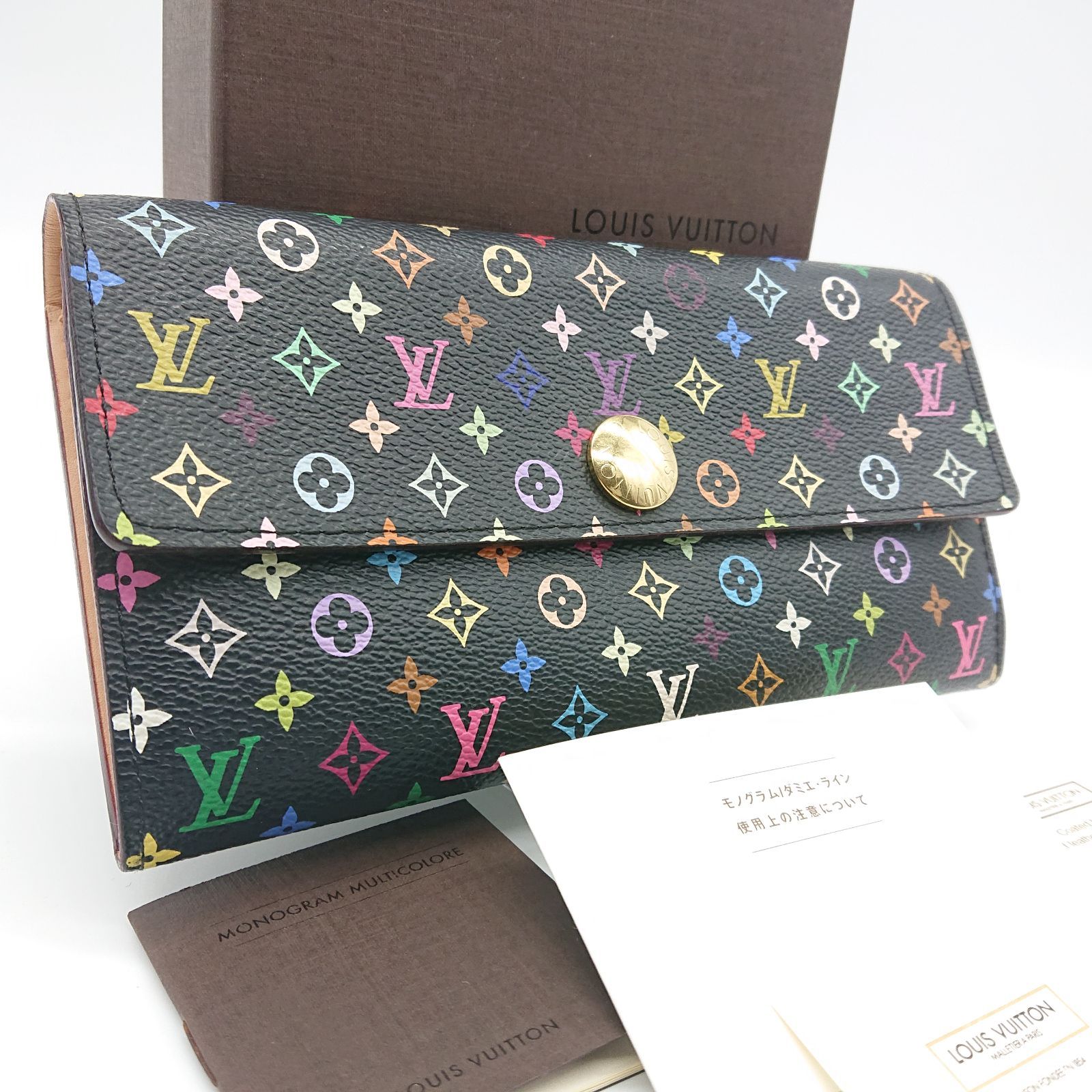 美品】 LOUIS VUITTON ルイヴィトン マルチカラー 長財布 サラ 